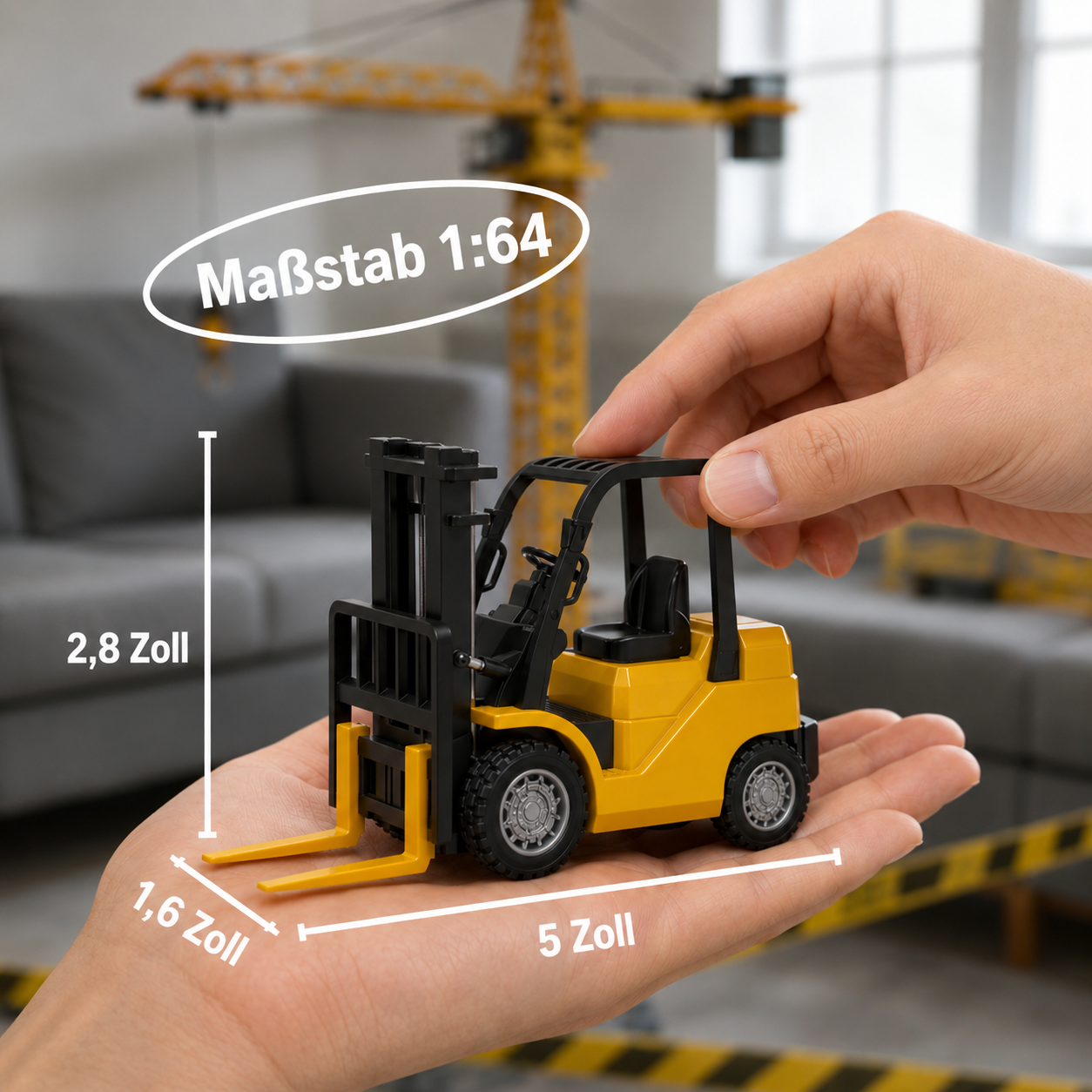 Mini-Gabelstapler mit Fernsteuerung